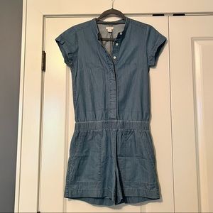 J.Crew Comfortable Denim Romper - Size 00
